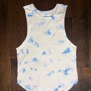 YoungLA 321 Tie Dye Bloc Cut Off Tank Small - Friendly Skies